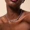 Orbit Chain Necklace in Silver worn