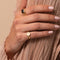 Orbit Signet Ring in Gold worn with mood ring in gold