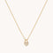 Heart Pave Pendant Necklace in Gold