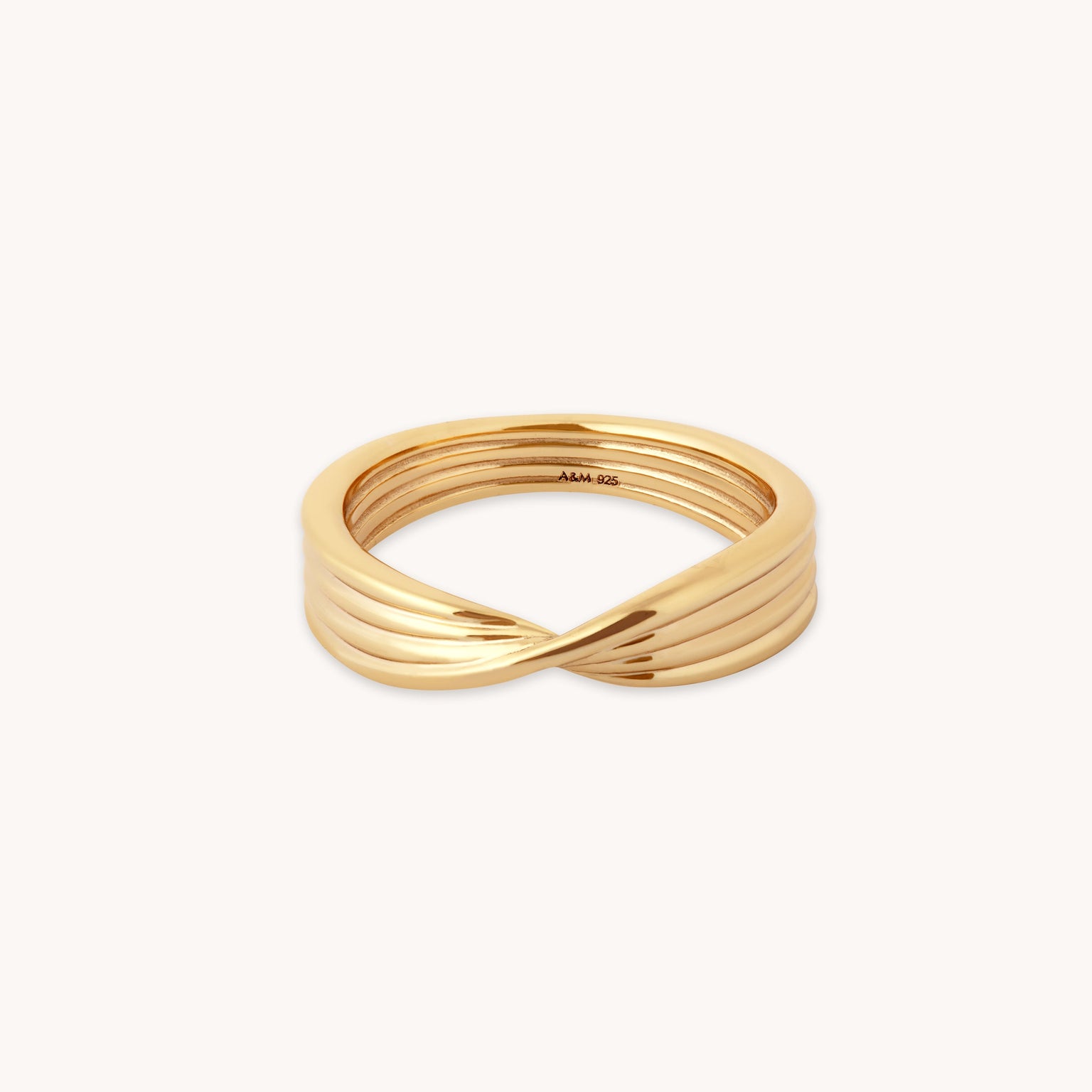 Gold Classic Twisted Ring 5-Pack in 2023