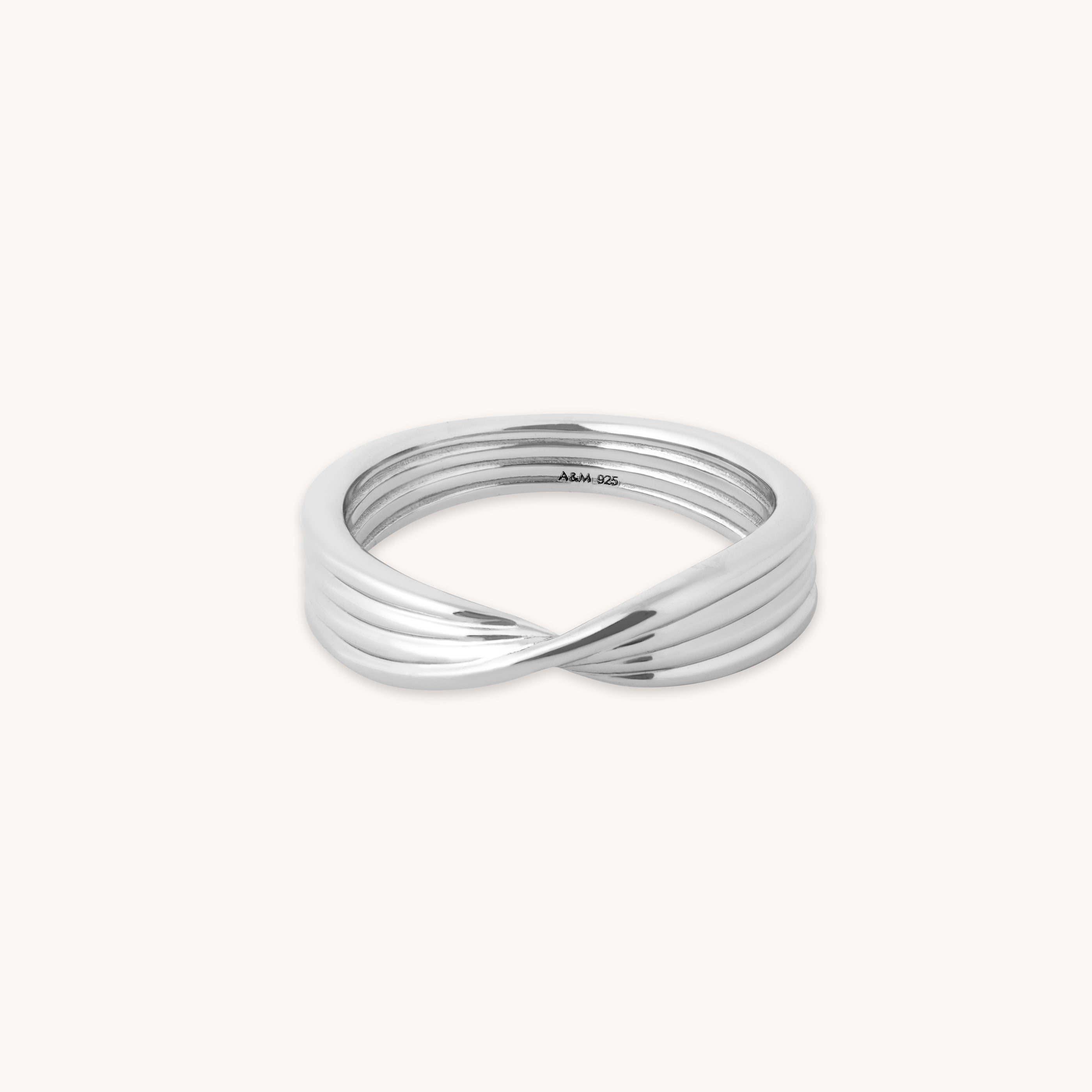 Twist Silver Ring | Astrid & Miyu Rings