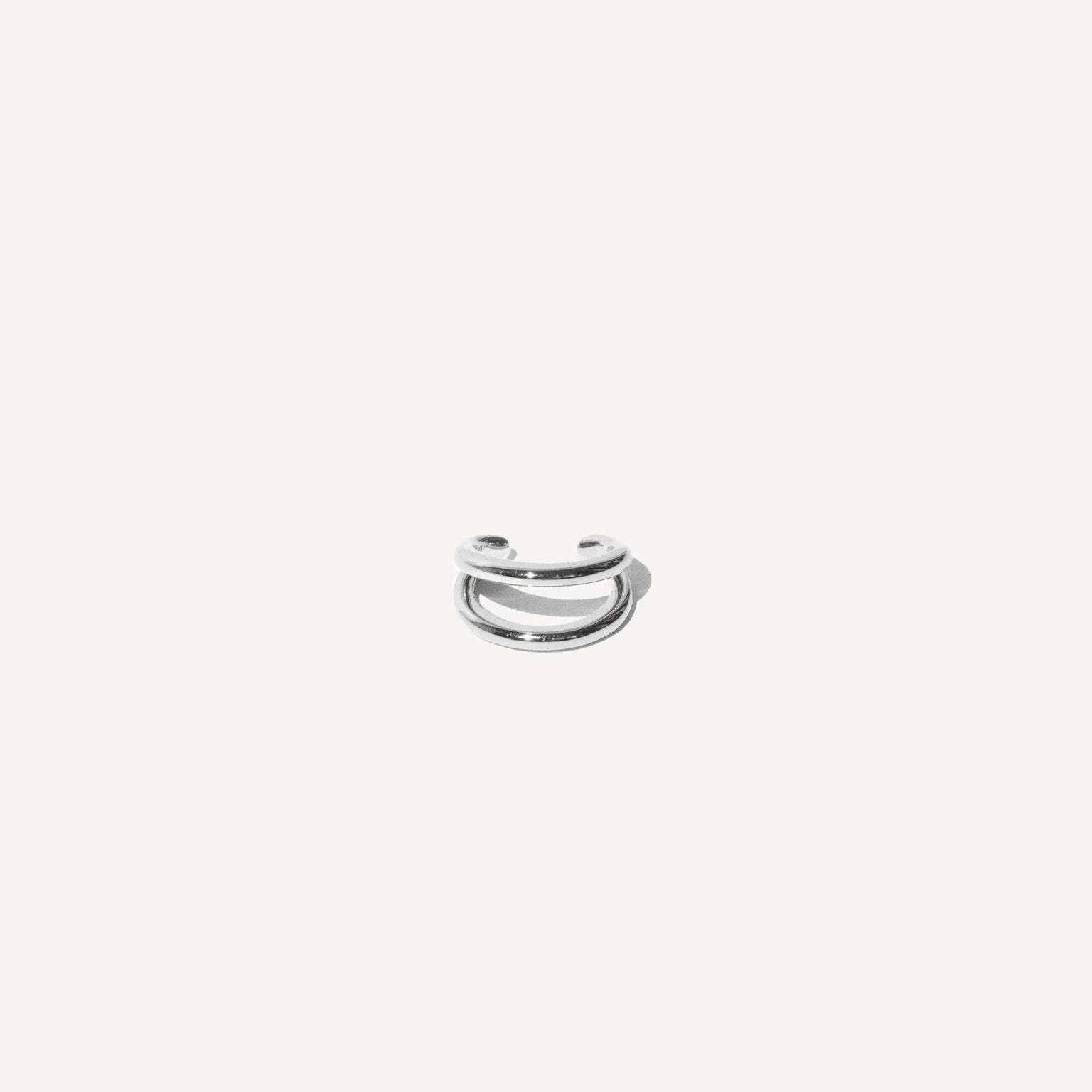 Illusion Essential Ear Cuff in Silver flat lay