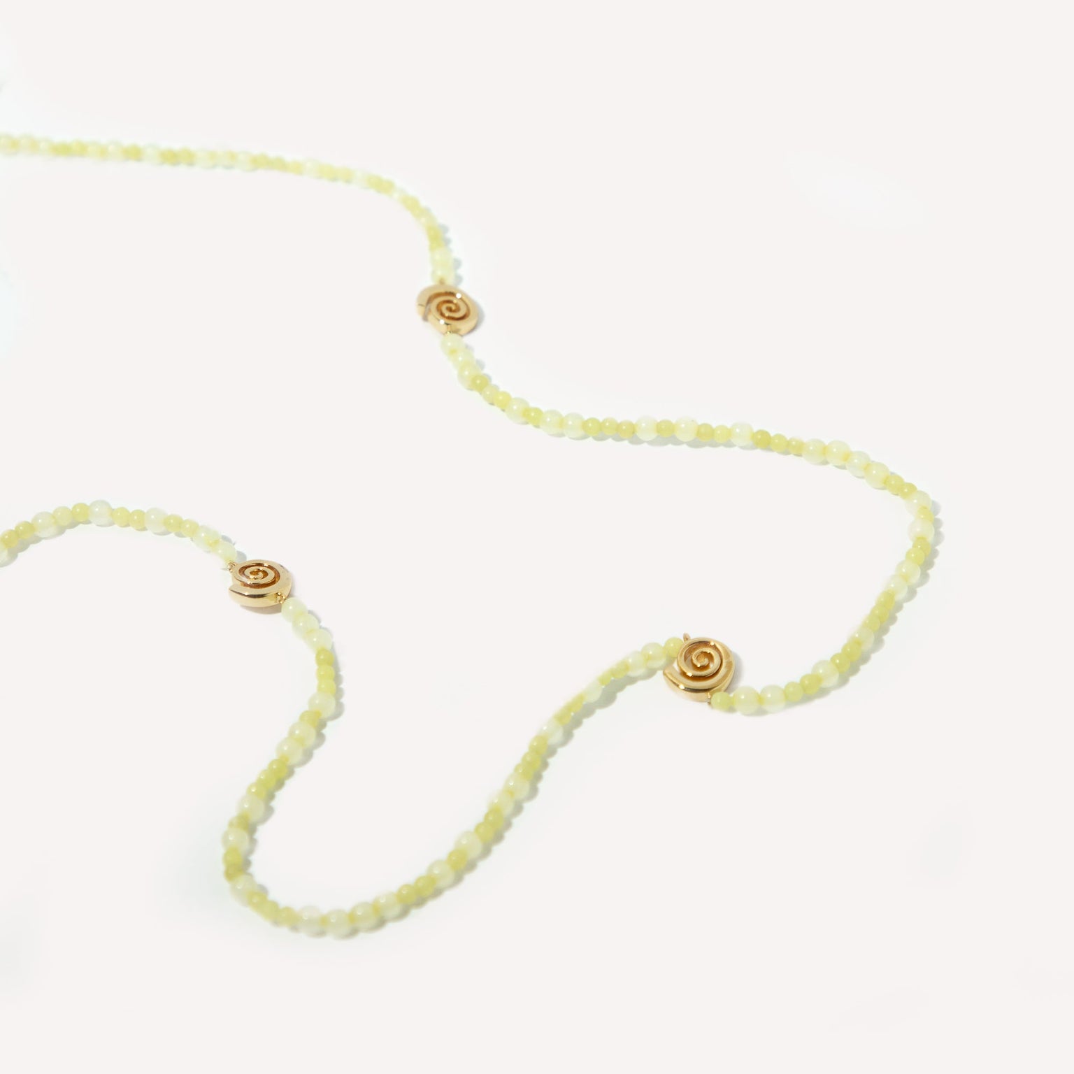 Lemon Jade Belly Chain in Gold