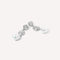 Pearl & Shell Drop Stud Earrings in Silver