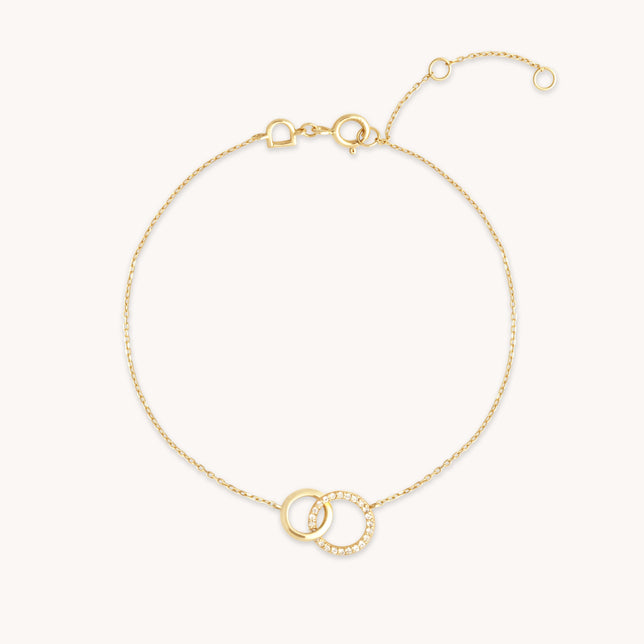 Orbit Topaz Bracelet in Solid Gold