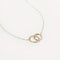 Orbit Topaz Necklace in Solid Gold