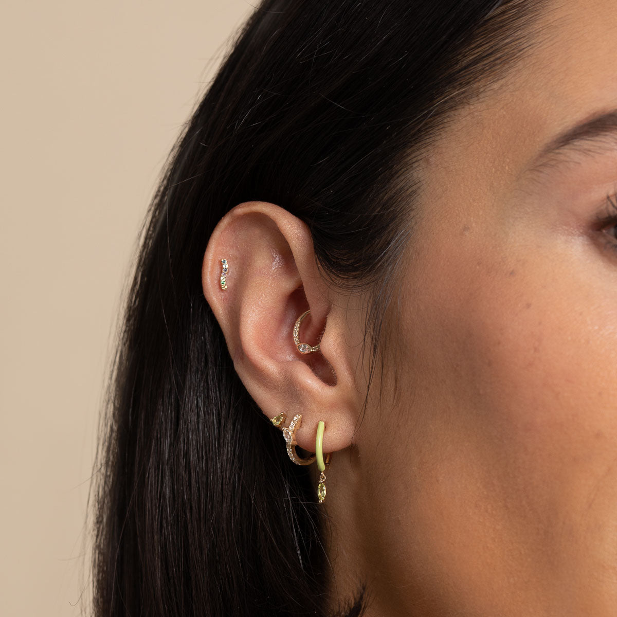 Helix Piercing Jewelry | 14ct Solid Gold | Astrid & Miyu