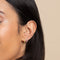 Shell Piercing Stud in Solid Gold