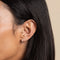 Shell Piercing Stud in Solid Gold