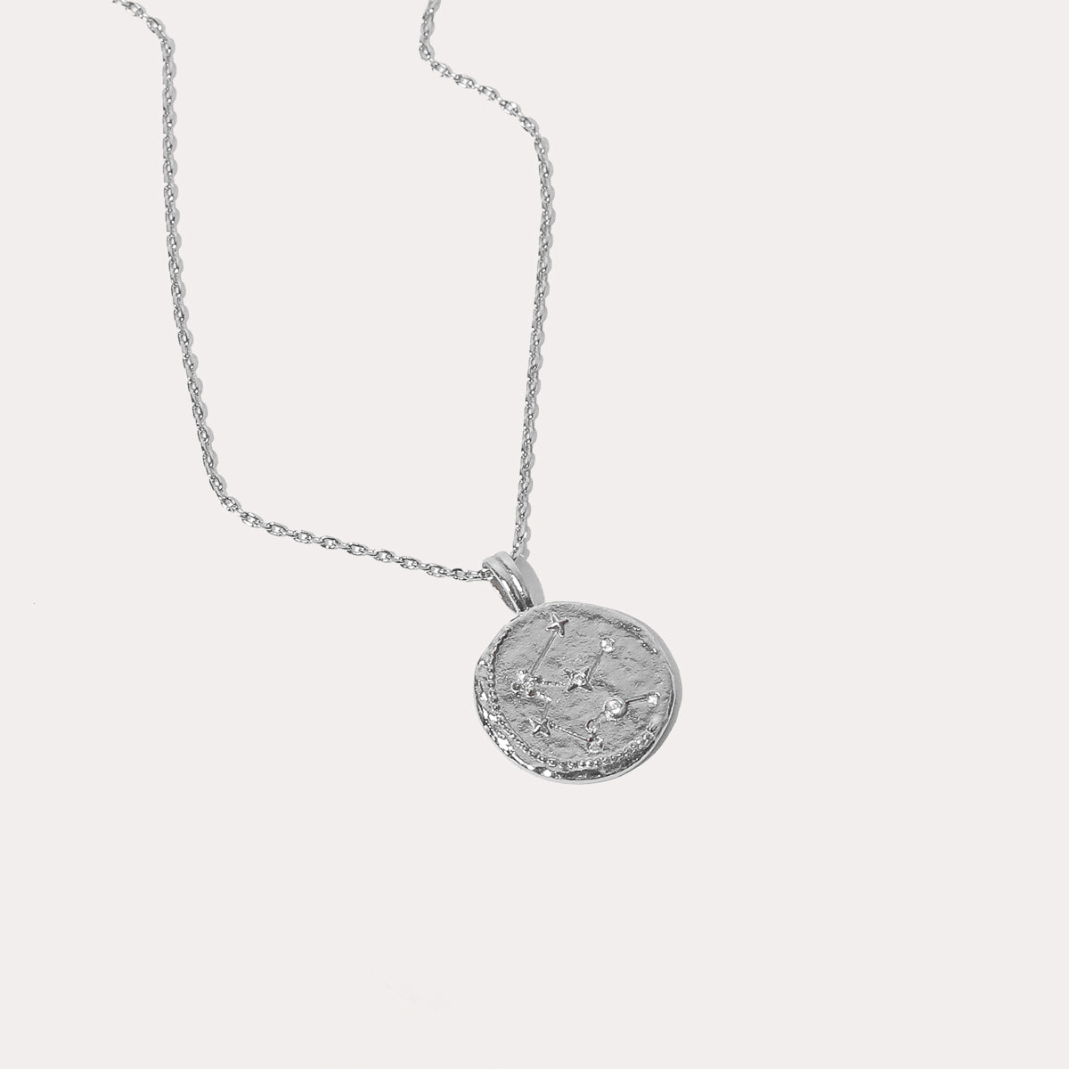 Aquarius Zodiac Silver Pendant Necklace | Astrid & Miyu Necklaces