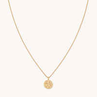 Aries Zodiac Pendant Necklace in Gold