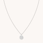 Aries Zodiac Pendant Necklace in Silver