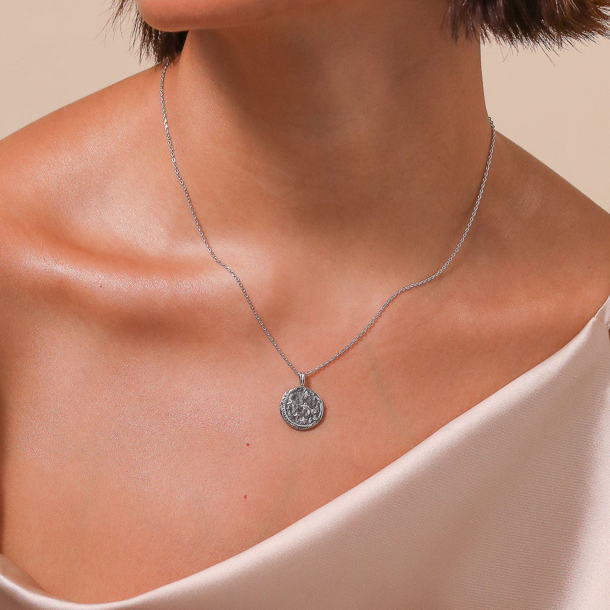 Aries Zodiac Silver Pendant Necklace | Astrid & Miyu Necklaces