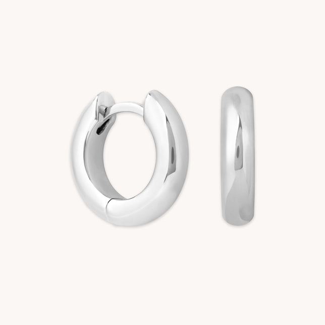 Bold Small Hoops in Silver