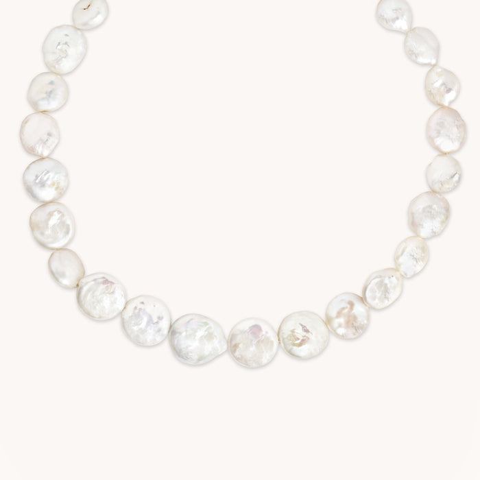 Opulent Pearl Necklace in Gold