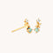 Cosmic Star Opal Stud Earrings in Gold
