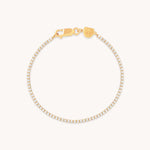 Tennis Chain Bracelet in Gold