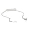 Etched ID Bracelet in Silver flat lay