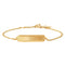 Etched ID Bracelet in Gold