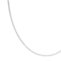 Tennis Chain Necklace in Silver