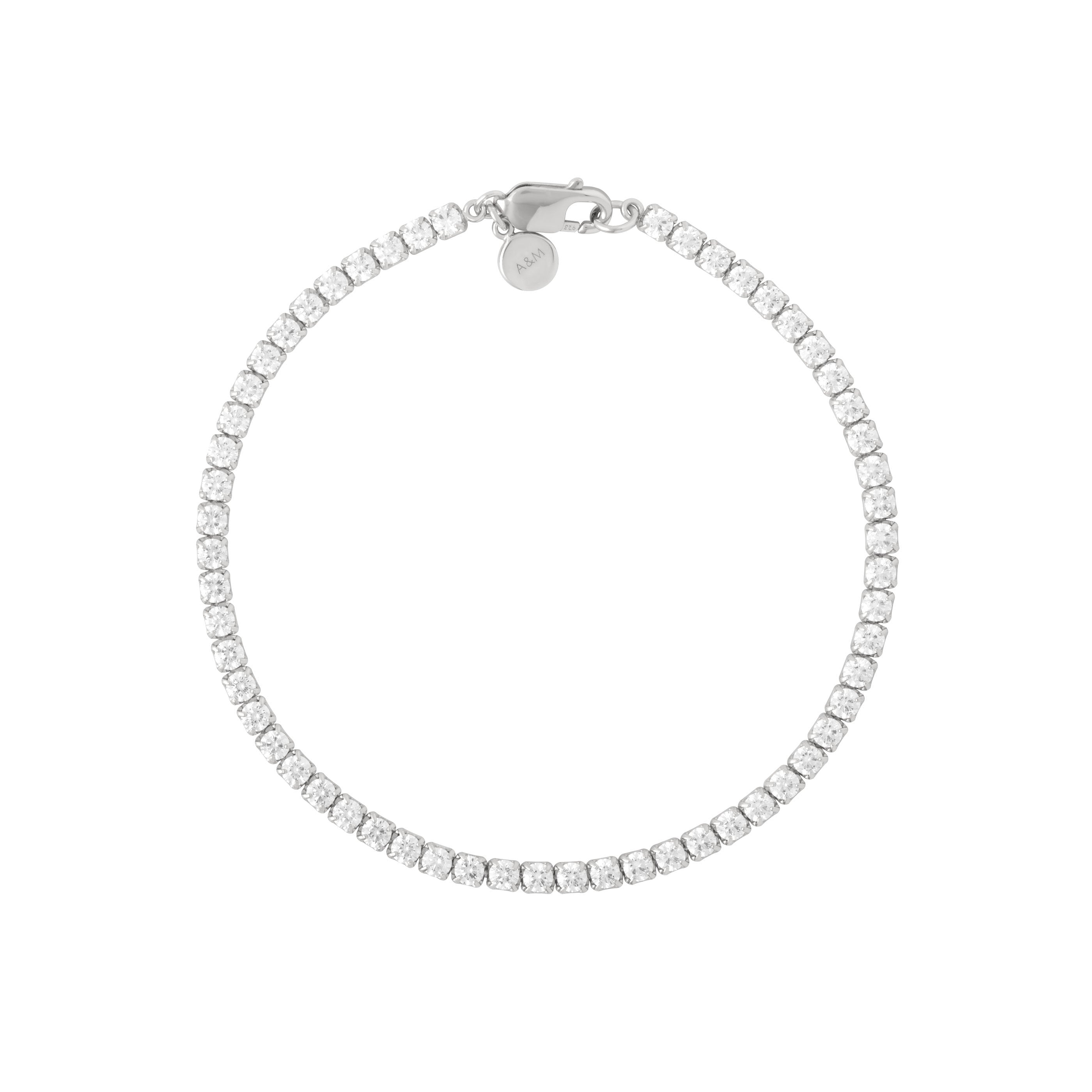 Bold Tennis Chain Bracelet in Silver