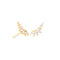 Glimmer Navette Stud Earrings in Gold