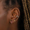 November Birthstone Stud Earrings in Silver with Citrine CZ
