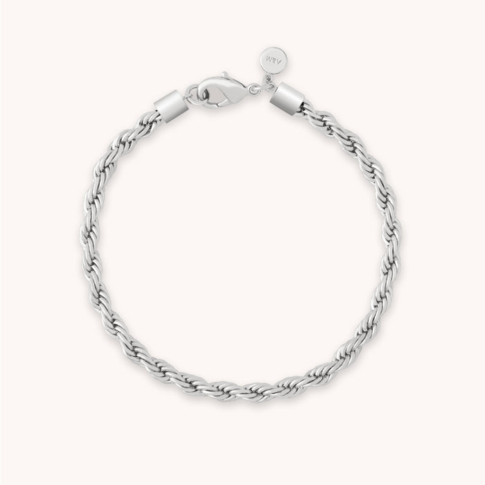 Rope Bold Chain Bracelet in Silver