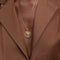 Leo Bold Zodiac Pendant Necklace in Gold worn