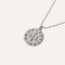 Libra Bold Zodiac Pendant Necklace in Silver flat lay