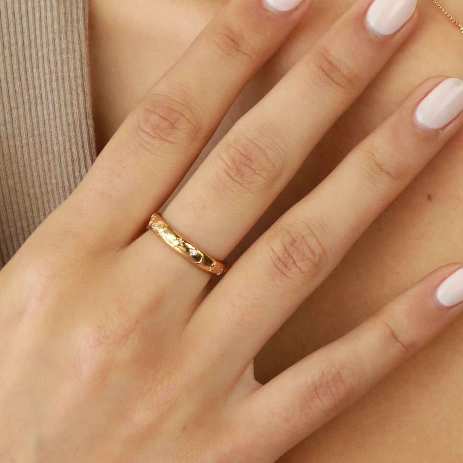 Celestial Band Ring in Gold