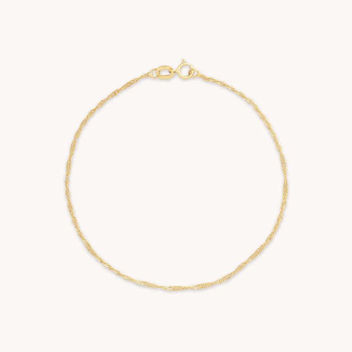 Astrid Chain Bracelet in Solid Gold