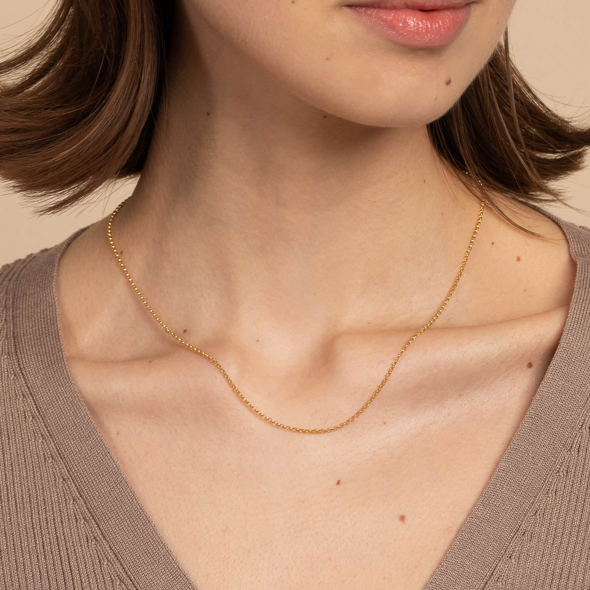 Chelsea Chain Necklace in Solid Gold