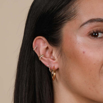 Cluster Hoop 8mm in Gold