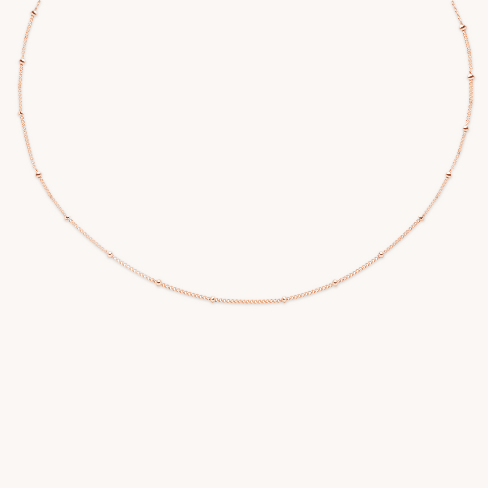 ESSENTIAL BEADED CHOKER IN ROSE GOLD