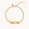 Etched ID Bracelet in Gold