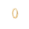 Solid Gold Graduated Rook Hoop