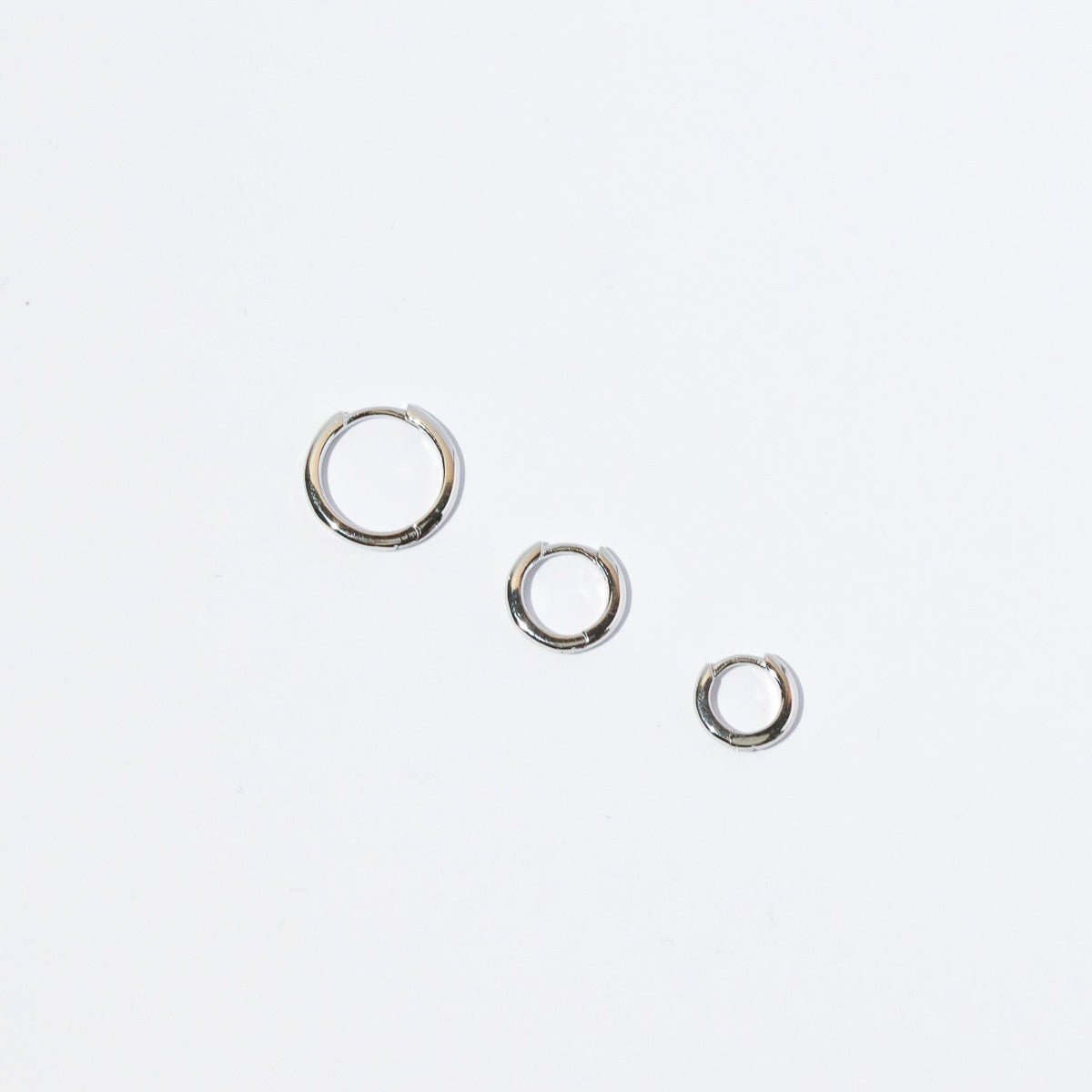 Essential  Hoop in Silver in all sizes