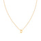 D Initial Pendant Necklace in Gold