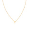 E Initial Pendant Necklace in Gold