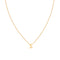 S Initial Pendant Necklace in Gold with S