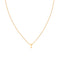 T Initial Pendant Necklace in Gold