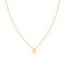 U Initial Pendant Necklace in Gold with U