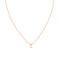 Z Initial Pendant Necklace in Rose Gold