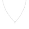E Initial Pendant Necklace in Silver
