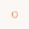 Jewelled Crystal Hoop 6.5mm Rose Gold Cut out