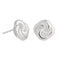 Knot Stud Earrings in Silver