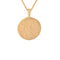 Leo Zodiac Pendant Necklace in Gold back of pendant