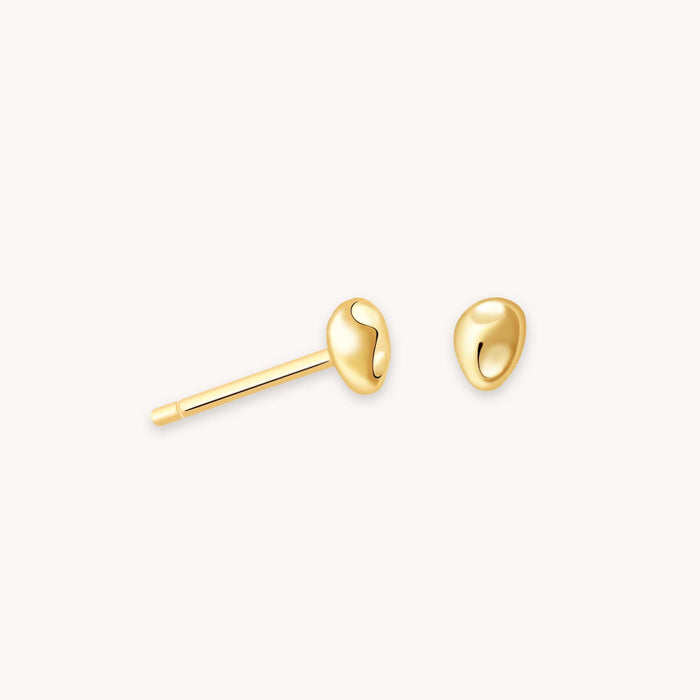 Molten Small Stud Earrings in Gold