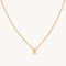 K Initial Pendant Necklace in Gold